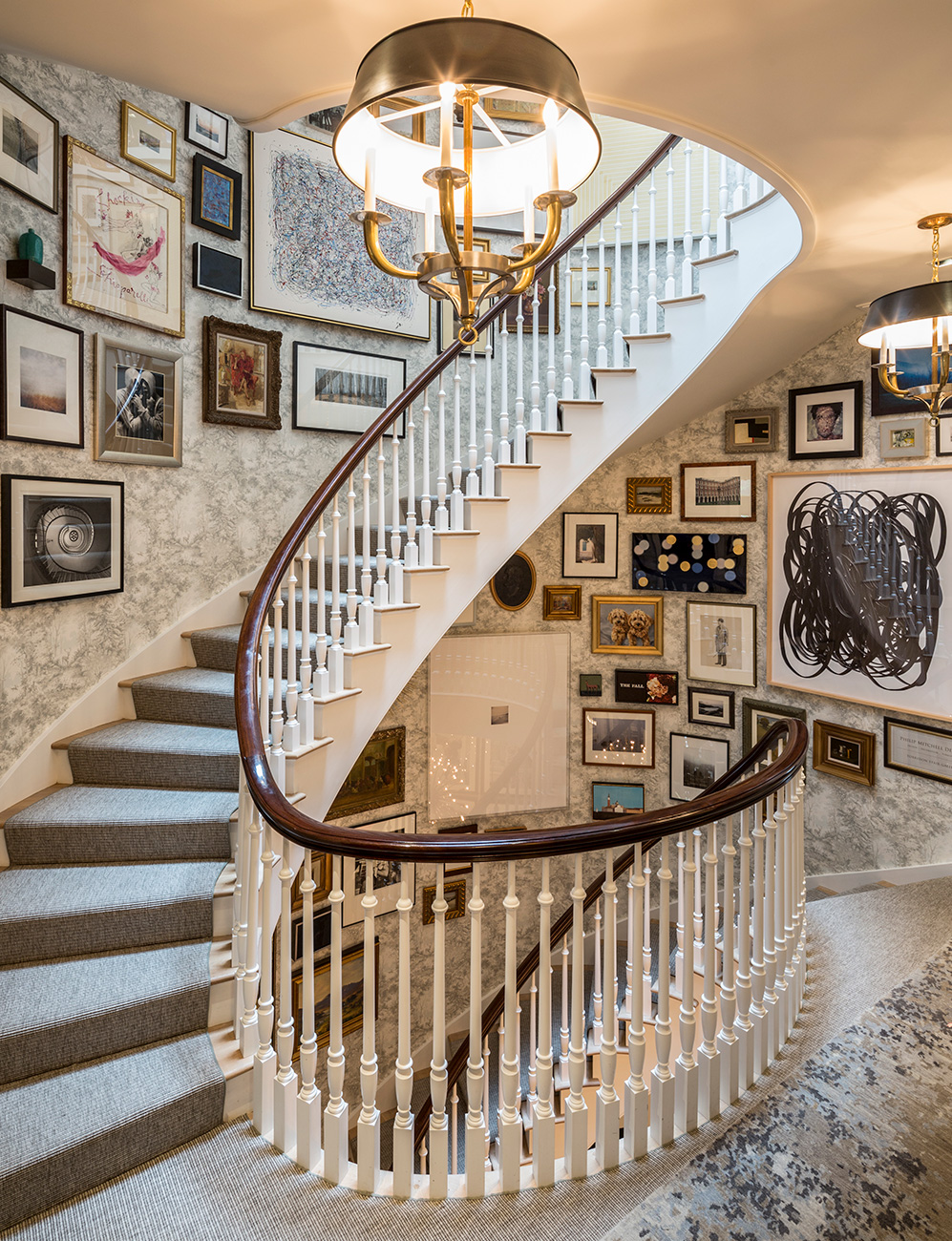 Spiral Staircase Art Placement